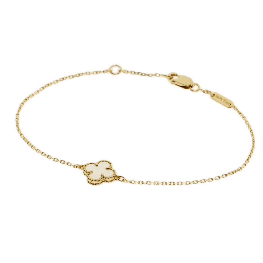 VAN CLEEF & ARPELS 18k Gold Charm Bracelet
